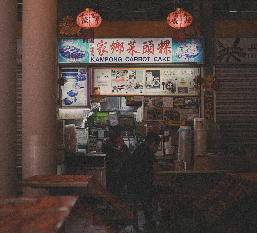 hawker stall in the face of COVID-19 measures