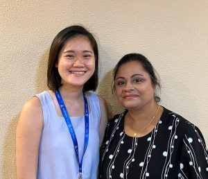 Mdm Rani and her case worker Qian Hua 1