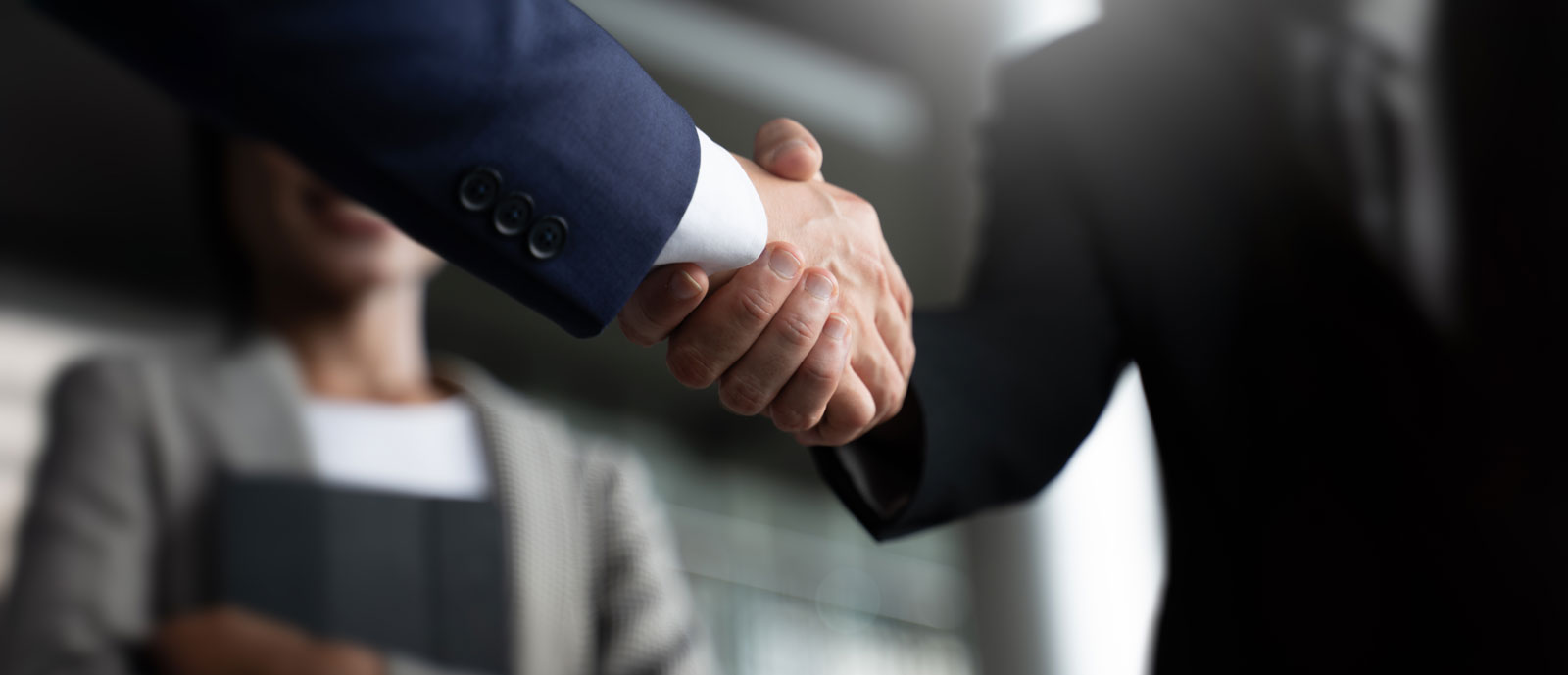 Businessman handshake