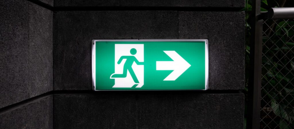 exit sign
