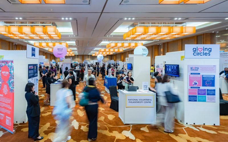 Charities and groundups booths at Sands Expo and Convention Centre