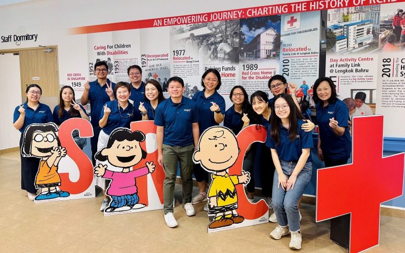 Group photo of NVPC employees at Red Cross Home for the Disabled